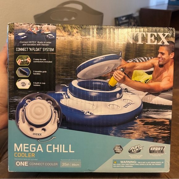 Intex Mega Chill Floating Cooler See Photos For Size Type & Model New - Picture 6 of 6
